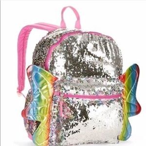 🌵5/$25🌵Rainbow sequin butterfly backpack girls